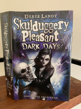 Skulduggery Pleasant - Dark Days  (signed + ghost doodle)