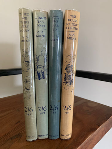 Complete set of Winnie-the-Pooh titles: When We Were Young, Winnie-the-Pooh, Now We Are Six & The House At Pooh Corner.