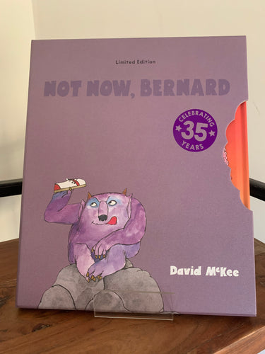 Not Now, Bernard (signed limited edition in slip case 89/300. Plus promotional print)