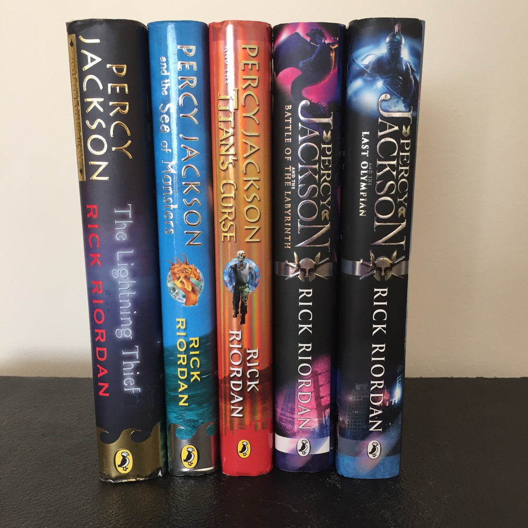book after sea of monsters The Percy Jackson series. All 5 books all UK 1st editions: 'The Lightn – Humford Mill Books